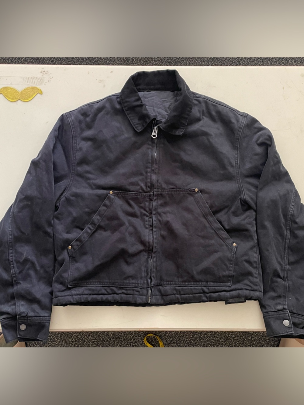 Zara Men's Black Bomber Jacket with Front Zip